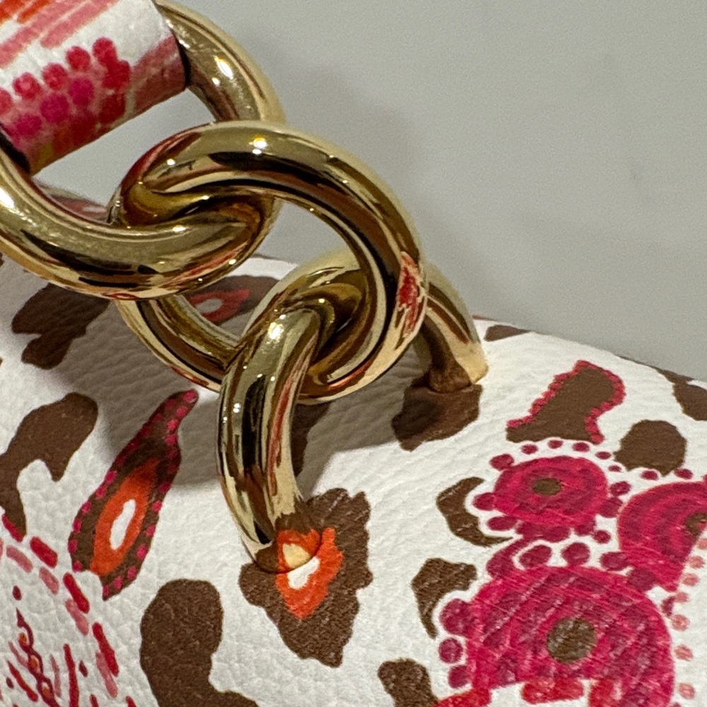 Salvatore Ferragamo Pink Floral & Animal-Print Top Handle Satchel - Picture 4 of 16